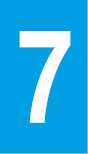 Vinil autoadesivo com o número 7 em fundo azul