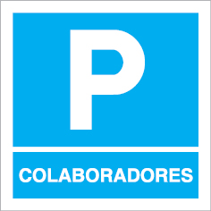 Sinal para parques de estacionamento, informação, Parque de colaboradores