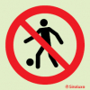 Sinal de proibição, proibido jogar à bola