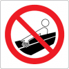 Sinal para parques aquáticos, piscinas e praias, proibição, não se agarrar aos bordos da piscina