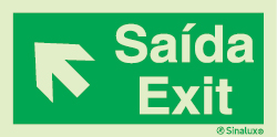Sinal de Saída | Exit subir à esquerda