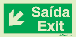 Sinal de Saída | Exit descer à esquerda