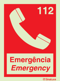 Sinal de telefone de emergência 112 | Emergency