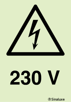 Sinal de perigo, 230V