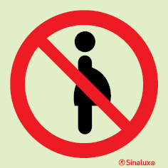 Sinal de proibição, entrada a grávidas
