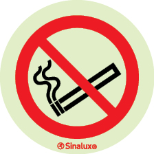 Etiqueta para equipamentos, proibido de fumar