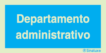 Sinal de informação, departamento administrativo