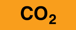 Vinil autoadesivo para identificar tubagens, CO2