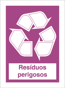 Sinal para separação de resíduos, Resíduos perigosos