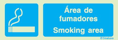 Sinal para fumadores, Área de fumadores