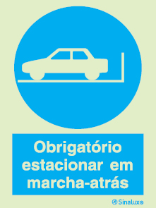 Sinal para parques de estacionamento, obrigação, Passagem obrigatória de  peões - P 44 60 - Sinalux