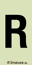 Sinal para túneis, identificação letra R