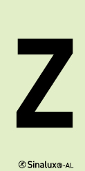 Sinal para túneis, identificação letra Z