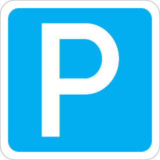 Sinal de trânsito, informação, Estacionamento autorizado