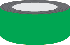 Sinal Risco Covid-19 para solo, Rolo de marcação para aplicação no pavimento verde