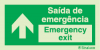 Sinal de Saída de emergência | Emergency exit em frente