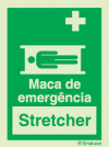 Sinal de Maca de emergência | Stretcher