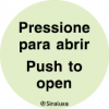 Sinal de Pressione para abrir | Push to open