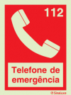 Sinal de telefone de emergência 112