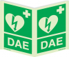 Sinal panorâmico DAE | AED (desfibrilhador)