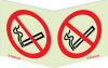 Sinal panorâmico de proibido fumar