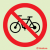 Sinal de proibição, proibida a circulação de bicicletas