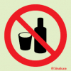 Sinal de proibição, proibido o consumo de bebidas alcoólicas