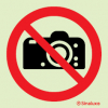 Sinal de proibição, máquinas fotográficas