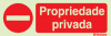 Sinal de proibição, propriedade privada