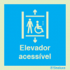 Sinal de Informação, elevador para utilizadores com mobilidade condicionada