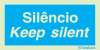 Sinal de informação, silêncio Keep silent
