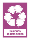 Sinal para separação de resíduos, Resíduos contaminados