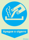 Sinal para fumadores, Obrigatório apagar o cigarro