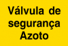 Painel informativo, Válvula de segurança | Azoto