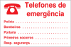 Painel informativo, Telefones de emergência