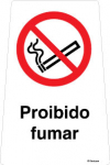 Sinal amovível de 1 face, Proibido fumar