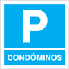 Sinal para parques de estacionamento, informação, Parque de condóminos