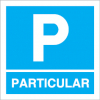Sinal para parques de estacionamento, informação, Parque de particular