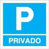 Sinal para parques de estacionamento, informação, Parque privado