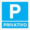 Sinal para parques de estacionamento, informação, Parque privativo