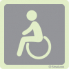 Sinal de informação, identificação de espaços, WC utilizadores com mobilidade condicionada