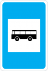 Sinal de trânsito, informação, Passagem de veículos de transporte coletivo de passageiros