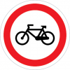 Sinal de trânsito, proibição, trânsito proibido a velocípedes